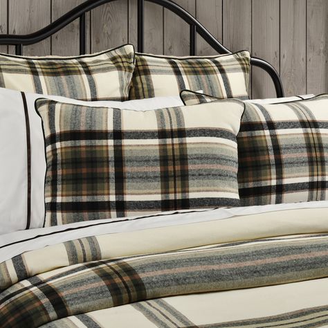 Bed Pillow Sizes, Plaid Accessories, Plaid Comforter, Plaid Bedding, Luxurious Bedding, Queens New York, King Comforter Sets, Cotton Comforters, Bed Skirt