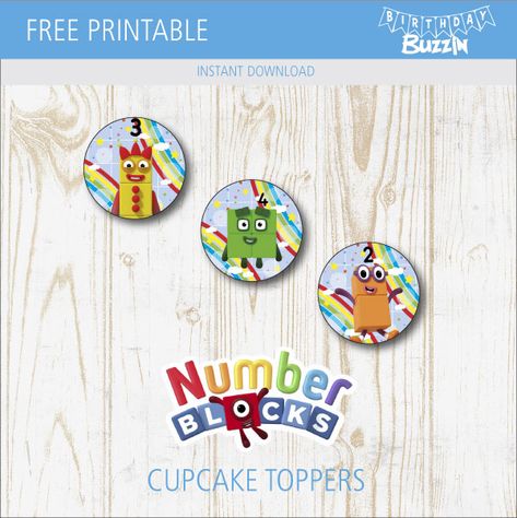 Printables Archives | Page 9 of 296 | Birthday Buzzin Numberblocks Birthday Party Ideas, Number Blocks Birthday Party Decorations, Numberblocks Cupcake, Numberblocks Printables Free, Numberblock Party, Numberblocks Birthday Party, Numberblocks Birthday, Buzz Lightyear Party, Block Birthday Party