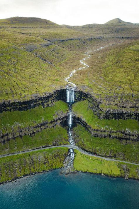 Fossá waterfall (Most Famous Faroe Islands Waterfall) The Faroe Islands, Faroe Islands Travel, Faroe Island, Faroe Islands Denmark, Iceland Travel Guide, Digital Marketer, Faroe Islands, Iceland Travel, Island Travel