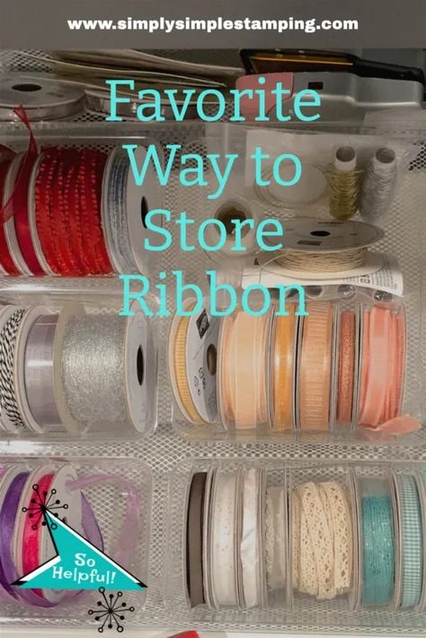 Check out my favorite way to store ribbon! There are many ways to store ribbon but in my craft room I like to use a drawer. The Container Store has an Elfa system and that’s the drawer I use to store my ribbon. Check out the post for details. It’s so much easier to find your ribbon and organize it with this drawer system. How To Store Ribbon, Storing Ribbon, Craft Ribbon Storage, Elfa System, Hope Crafts, Diy Drawer Dividers, Ribbon Knot, Supply Organization, Ribbon Store