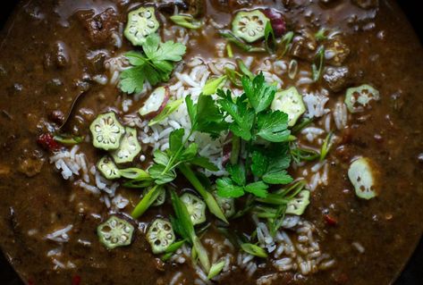 Mississippi Vegan, Vegan Stews, Traditional Gumbo, Vegan Gumbo, Vegetarian Gumbo, Vegan Worcestershire Sauce, Vegan Stew, Vegetarian Lifestyle, Gumbo Recipe