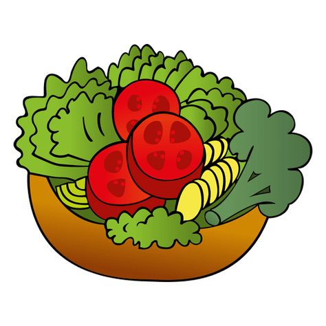 Colorful salad cartoon #AD , #AFFILIATE, #SPONSORED, #cartoon, #salad, #Colorful Salad Cartoon, Salad Drawing, Colorful Salad, Material Design Background, Cartoon Png, Art Costume, Colorful Salads, Cartoons Png, Caesar Salad