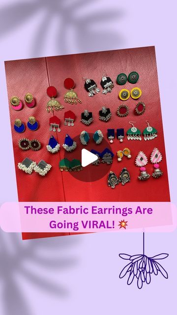 Fabriety | Fabric Jewelry Expert | Earrings, Choker, Necklace on Instagram: "✨ Can’t decide on just one? We get it! 

✨Get ready to elevate your style game!

Our most-loved fabric earrings are here to steal your heart! 

😍 Syncing to the trend, we’ve got ‘a little bit of this, a little bit of that,’ just for you! 🎶

Which one’s your favorite? Drop a ❤️ in the comments if you love them all! 👇

Our handmade fabric earrings aren’t just accessories; they’re expressions of your unique style. 

Perfect for every occasion, from daily wear to special celebrations! 💃

Handmade with love, Sustainable, Eco-friendly, and Unique!

👉 DM or Whatsapp us on 9108070115  to customize your own earrings!
.
.
.
.
.
#FabrietyByBhakti #FabricJewelry #HandmadeJewelry #FabricEarrings #SustainableFashion #EcoFr Fabric Earrings, Fabric Jewelry, Sustainable Fashion, Unique Style, Handmade Jewelry, Fabric