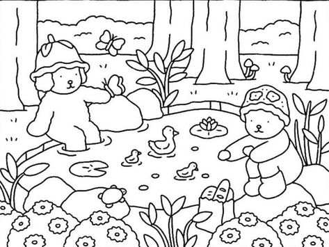 Bobbi Goods, Bobbie Goods Coloring Pages, Bobbie Goods Coloring, Bobbie Goods, Bear Coloring Pages, Kitty Coloring, Detailed Coloring Pages, Hello Kitty Coloring, Printable Coloring Book