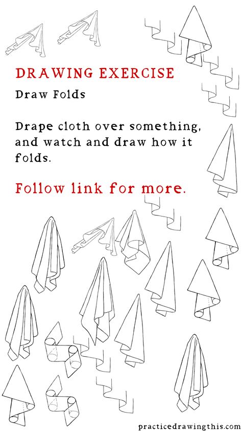 Fabric Movement Drawing, Draped Fabric Drawing, Fabric Draping Drawing, Clothes Pencil Sketch, How To Draw Fabric Folds, Folds In Clothes Drawing, How To Draw Clothing Folds, How To Draw Folds, How To Draw Fabric