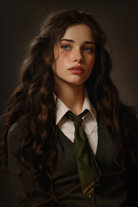 A Girl, A Woman, Harry Potter, Green, Hair, Black