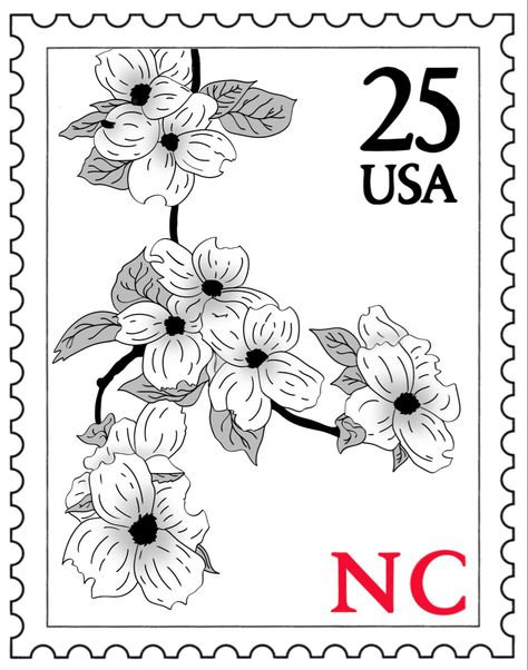 Nc Tattoo Ideas, North Carolina Tattoo Ideas, Nc Tattoo Ideas North Carolina, North Carolina Stamp Tattoo, Fine Line Postage Stamp Tattoo, Arkansas Stamp Tattoo, North Carolina Tattoo, Rose Postage Stamp Tattoo, Nc Tattoo