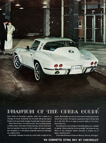 1964 Chevrolet Corvette Sting Ray Sport Coupe White Corvette, Corvette C2, Automobile Advertising, Classic Corvette, Men Art, Car Company, Cars Vintage, Corvette Stingray, Chevy Corvette