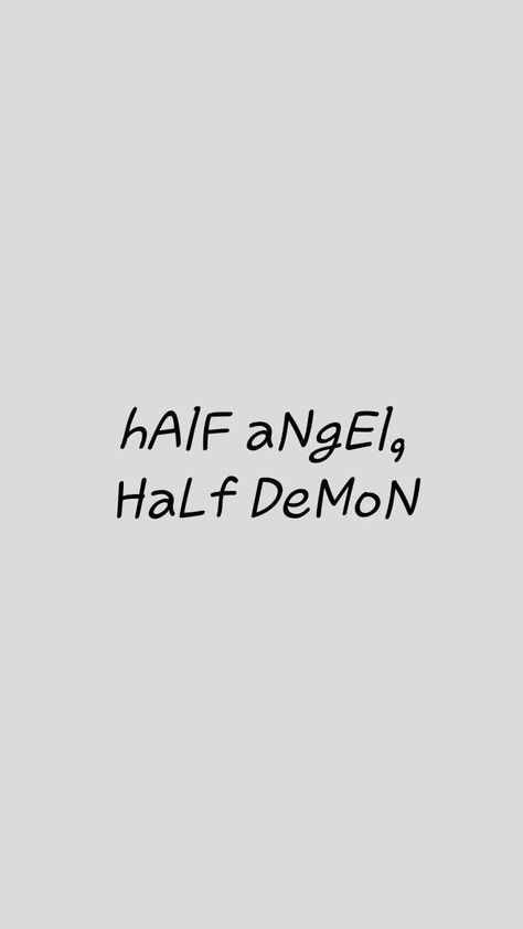 Who are you? Angel or Demon! Demon Angel Aesthetic, Half Angel Half Demon Aesthetic, Half Angel Half Demon Wallpaper, Angel And Demon Wallpaper, Angel Demon Aesthetic, Demon And Angel Love Aesthetic, Angel And Demon Aesthetic, Half Angel Half Demon Tattoo, Angels And Demons Quotes