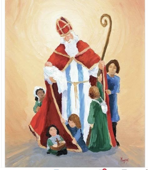 Waldorf Festivals, Feast Of St Nicholas, Our Lady Of Mercy, Paper Shoes, St Nicholas Day, German People, Bible Illustrations, Santa Pictures, St Nicolas