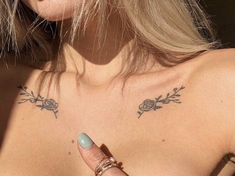 Petit Tattoo, Bone Tattoos, Petite Tattoos, Minimalist Tattoos, Collar Bone Tattoo, Cute Tattoos For Women, Classy Tattoos, Discreet Tattoos, Dainty Tattoos