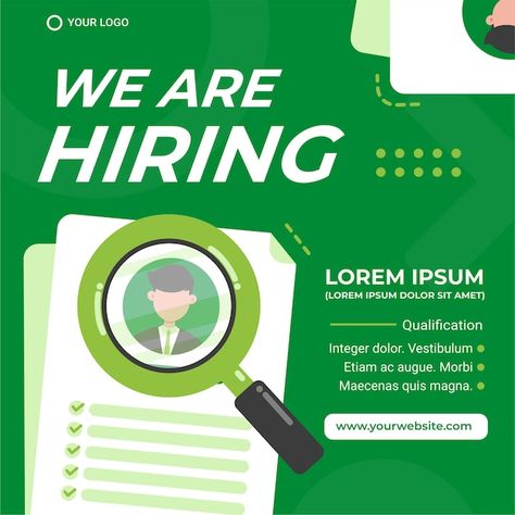 Job seeker hiring poster template design | Premium Vector #Freepik #vector #hiring #hiring-poster #recruitment-poster #vacancy Hiring Template, Bank Ads, Agriculture Design, Banks Ads, Hiring Poster, Recruitment Poster, Poster Template Design, 광고 디자인, Editorial Board