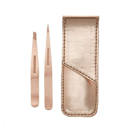 Tweezerman Petite Tweeze Set Tweezerman Tweezers, Best Tweezers, Ingrown Hair Removal, Body Hair Removal, Brow Shaping, Eyebrow Shape, Unwanted Hair Removal, Rose Gold Case, Eyebrow Shaping