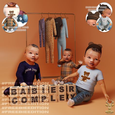 BABIES R' COMPLEX 🚼🍼 (FREEBIES) Male Infant Cc Sims 4, Sims 4 Cc Infant Clothes Male, The Sims 4 Cc Infant Clothes, Ts4 Infant Cc Clothes, Sims 4 Cc Infants Clothes, Infant Cc, Sims Baby, Sims 4 Tsr, Sims 4 Traits