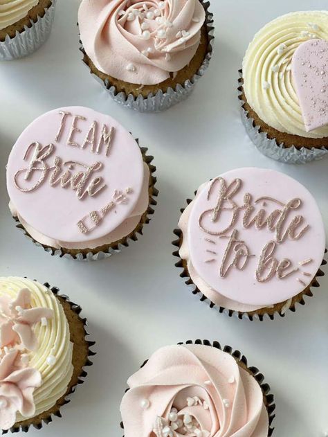 Bachelorette Muffins, Bachelorette Party Cake Ideas Bride To Be, Hen Party Cupcakes Ideas, Bride To Be Cupcakes Design, Hen Do Cupcakes, Bride To Be Cupcakes Ideas, Bachelorette Cupcake Ideas, Hen Cupcakes, Bride To Be Cupcakes