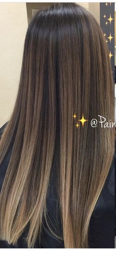 Hair With Highlights Brown, Highlights Brown Hair Balayage, Straight Brunette Hair, Balayage Straight Hair, Balayage Straight, Brown Straight Hair, Black Hair Balayage, Best Hair Color, Brown Hair Inspo