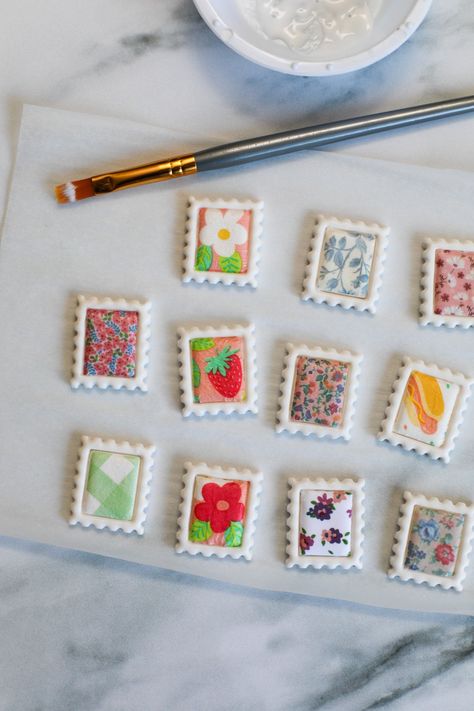 Postage Stamp Magnets with Polymer Clay — Entertain the Idea Clay Bake Crafts, Air Dried Clay Magnets, Diy Postage Stamps, Landscape Polymer Clay, Art Sale Ideas, Clay Diy Projects Easy, Preppy Clay Ideas, Easy Clay Magnet Ideas, Polymer Clay Coasters Ideas