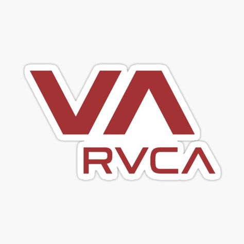 "black VA RVCA logo" Sticker for Sale by greencow1 | Redbubble Rvca Logo, Bear Artwork, Logo Sticker, Cute Stickers, Branding, ? Logo, For Sale, Black