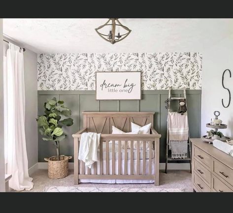 Farmhouse Nursery, Sweet Nursery, Nursery Room Design, Baby Room Inspiration, Nursery Room Inspiration, Nursery Baby Room, Friends Happy, Baby's Room, Nursery Inspiration