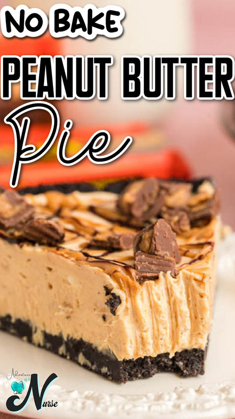 Craving a delightful summer dessert that's easy to make and doesn't require turning on the oven? Try this No-Bake Peanut Butter Pie! With a creamy, rich peanut butter filling and a crunchy graham cracker crust, it's the perfect treat to cool down on hot days. Chocolate Bottom Peanut Butter Pie, Peanut Butter Fudge Pie With Pretzel Crust, Easy Chocolate Cheesecake Peanutbutter Pie, Easy Reeses Pie, Choc Peanut Butter Pie No Bake, Perkins Peanut Butter Silk Pie Recipe, Chocolate Peanut Butter Crunch Pie, Easy Pies To Make With Graham Cracker Crust, Peanut Butter Pie With Cool Whip