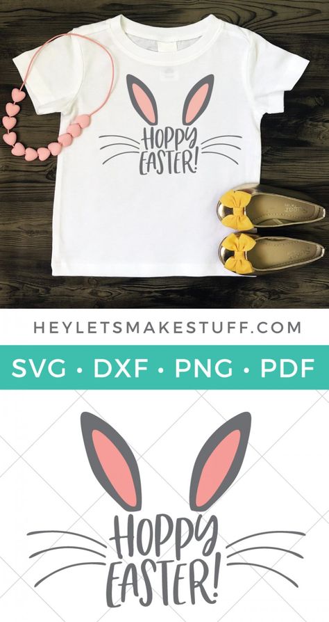 This adorable Hoppy Easter SVG is just the thing for Easter onesies and kids' t-shirts, as well as on cute Easter decor and Easter basket stuffers! Easter Svg Files, Easter Basket Stuffers, Easter T Shirts, The Easter Bunny, Easter Basket Stuffer, Cute Easter, Hoppy Easter, Easter Svg, Easter Shirt