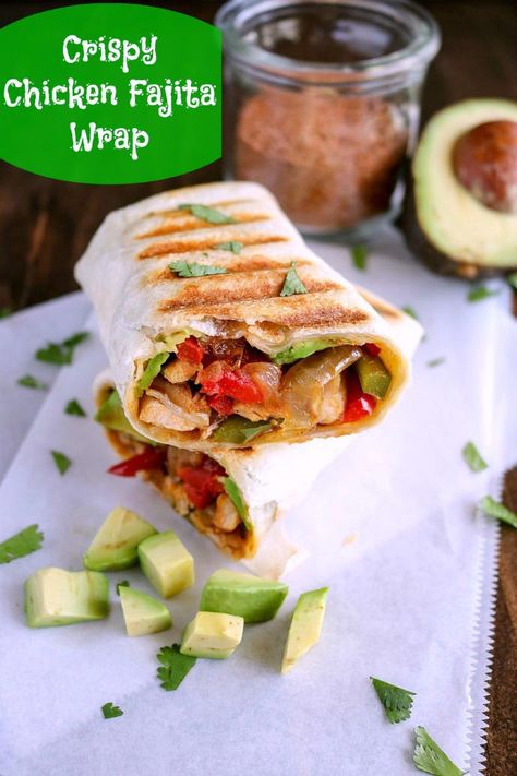 Fajita Wraps, Fajita Recipes, Chicken Fajita Wraps, Whole Turkey Recipes, Homemade Seasoning, Authentic Mexican Food, Recipes With Enchilada Sauce, Chicken Crispy, Quick Lunch Recipes