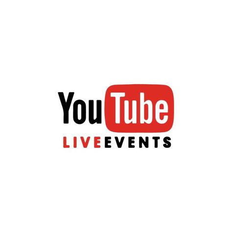 YouTube Live Events Logo Vector Youtube Live Logo Png, Youtube Live Logo, Live Logo Png, Events Logo, Event Logo, Youtube Logo, Youtube Live, Live Events, Vector File