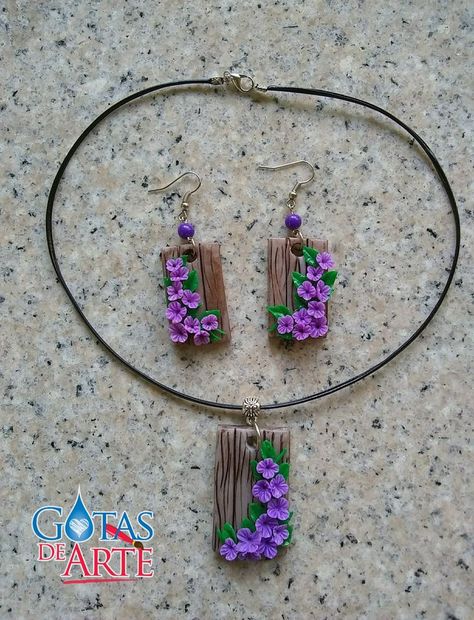 Clay Jewelry Diy Necklace, Terracotta Jewellery Making, Clay Flower Jewelry, Clay Embroidery, Polymer Clay Embroidery, Polymer Clay Flower Jewelry, Diy Earrings Polymer Clay, Polymer Clay Ornaments, Polymer Clay Jewelry Tutorials