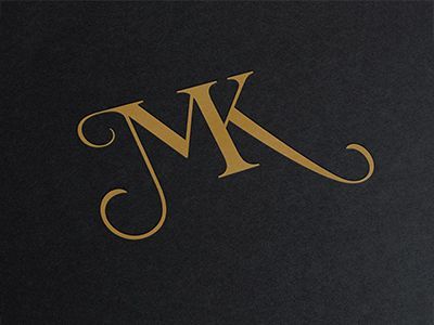 Typography Classic, Designer Typography, Mk Monogram, Serif Logo, Custom Type, The Letter M, Logo Identity, Design Identity, Monogram Logo Design