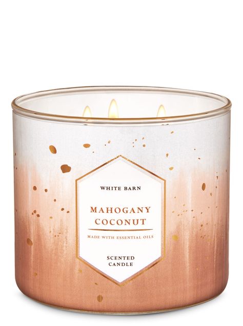 Mahogany Coconut, Candle Obsession, Bath Body Works Candles, Old Candles, 3 Wick Candle, Cozy Candles, Bath Candles, Essential Oil Scents, Bath And Body Care