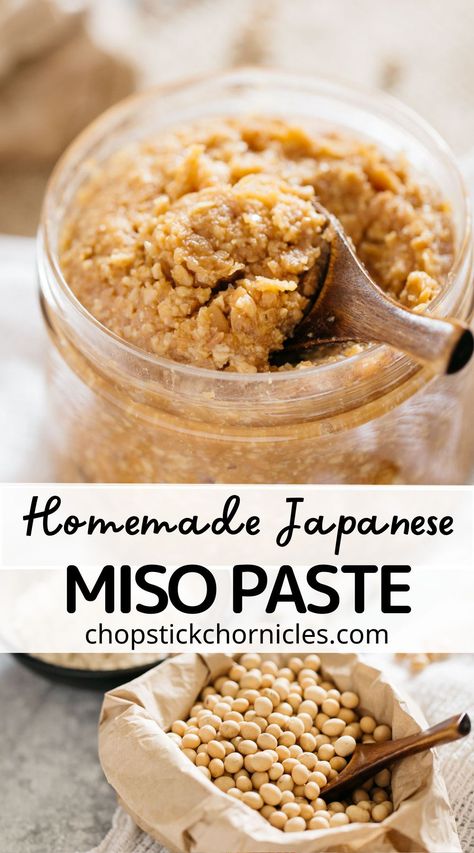 Miso Paste Recipes, Miso Recipes, Homemade Miso, Korean Food Side Dishes, Miso Recipe, Tofu Recipes Vegan, Miso Paste, Japanese Street Food, Fermentation Recipes