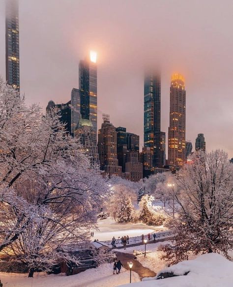 Heaven ON Earth on Twitter: "𝑾𝒊𝒏𝒕𝒆𝒓 𝒊𝒏 𝑵𝒆𝒘 𝒀𝒐𝒓𝒌 https://t.co/3vYRFaJTG2" / Twitter New York Christmas Aesthetic, Winter In New York, New York Architecture, Nyc Hotels, New York Photos, New York City Travel, Winter Photo, Breathtaking Beauty, City Travel