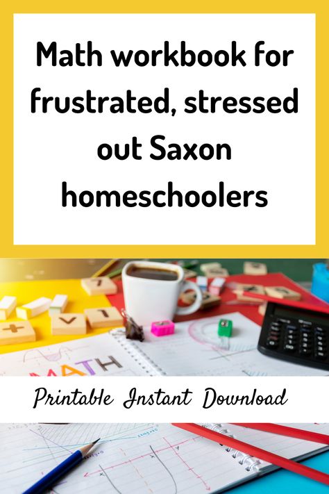 The only thing I hated worse than cleaning the bathroom as a kid, was doing my Saxon math. So it's somewhat ironic I'm now a homeschool mom who uses Saxon both in my Challenge A class and for my kids. They love it far more than I do, but what helped cut down on the frustration was making this consumable, printable math workbook for them. Classical Conversations Challenge A, Cleaning The Bathroom, Saxon Math, Math Workbook, Classical Conversations, Homeschool Mom, 8th Grade, A Class, School Items