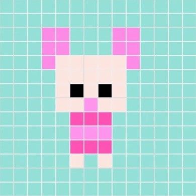 Pixel Art Small Easy, Pixel Art Tiny, Big Pixel Art, Pixel Art Mini, Pixel Beads, Pearl Beads Pattern, Easy Perler Beads Ideas, Tiny Cross Stitch, Easy Pixel Art