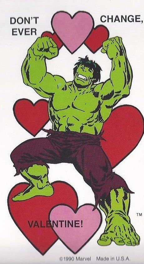 Marvel Valentines Cards, Marvel Valentines, Classic Valentines, Hulk 3, Super Hero Shirts, Vintage Valentine Cards, Valentines Card, Smart Goals, Valentine's Day Cards