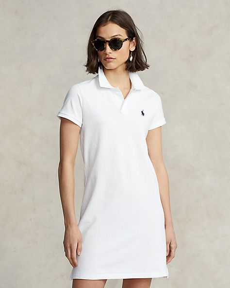 Cotton Mesh Polo Dress Polo Dress Outfit, Polo Dress Women, Vestidos Sport, Ralph Lauren Womens Clothing, Polo Women, Polo Shirt Dress, Polo Ralph Lauren Women, Polo Ralph Lauren Shorts, Ralph Lauren Shorts