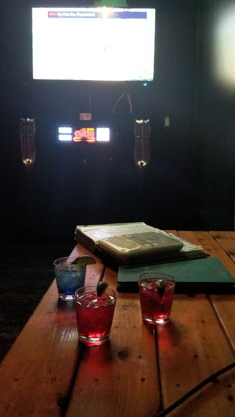 Karoke set up, 3 drinks and a karoke book and remote on a wooden table Karaoke Bar Aesthetic, Karaoke Aesthetic, Karaoke Bar, Karaoke Night, Bar Drinks, Mini Bar, Birthday Photoshoot, Karaoke, Things To Do