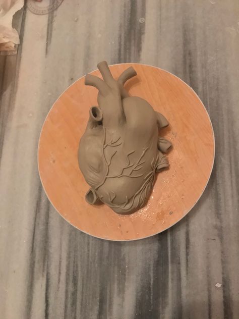 Quotes On Clay Art, Ceramic Art With Meaning, Memorial Clay Ideas, Heart Clay Sculpture, Clay Sculpture Aesthetic, Clay Art Ideas Sculpture, Weird Clay Art, Clay Art Projects Sculpture, Cool Clay Sculptures