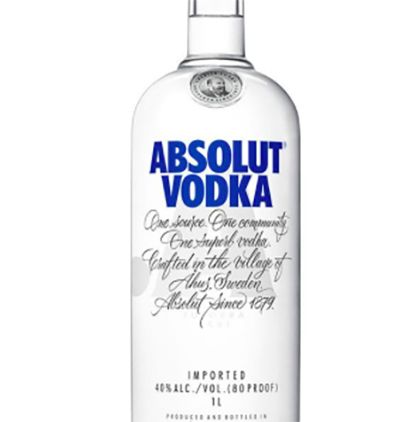 Absolut may be one of the most recognized brands of vodka in the world. The primary blue name in a simple sans serif typeface, with script type for their story is elegant, simple and timeless. Vodka Blue, Tesco Real Food, Premium Vodka, Copper Mugs, Absolut Vodka, Medicine Bottles, Wine Store, Espresso Martini, Moscow Mule