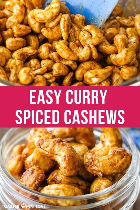 Roasted Nuts Recipe, Spiced Nuts Recipe, Spiced Cashews, Salad Topping, Gluten Free Snacks Healthy, Cashew Recipes, Spicy Cashews, Healthy Vegetarian Dinner, Savory Salads