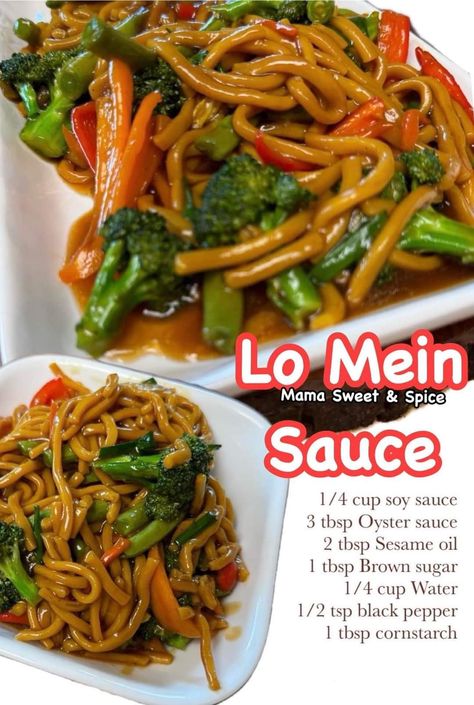 Homemade Lo Mein, Lo Mein Sauce, Easy Lo Mein, Asian Sauces, Marion Grasby, Homemade Chinese Food, Asian Meals, Chinese Foods, Lo Mein Recipes