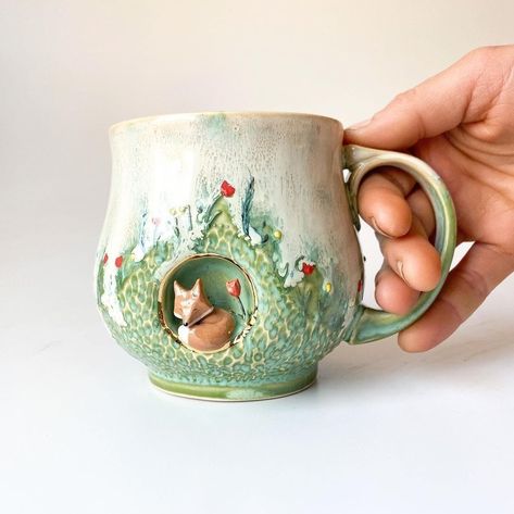 Love in Pottery on Instagram: “TAG 3 FRIENDS who would love this cute ceramic mug ! 🙈😘💚 Follow👉 @loveinpottery for more pottery contents ☕️ ! designed by @apcuriosities…” Cute Ceramic Mug, Books And Tea, Pottery Lessons, Handmade Ceramics Pottery, Sculptures Céramiques, Tanah Liat, Keramik Design, Ceramics Pottery Art, 3 Friends