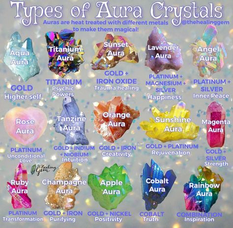 Love Aura, Energy Stones Crystal Healing, Unicorn Day, Apple Rainbow, Aqua Aura Crystal, Gemstones Chart, Crystal Seashells, Quarts Crystal, Crystal Healing Chart