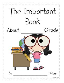 The Important Book ...about the Library! Love it! The Important Book, Girl In Glasses, 1st Grade Writing, Margaret Wise Brown, First Grade Writing, Year Book, Teaching Language Arts, Library Lessons, First Grade Classroom