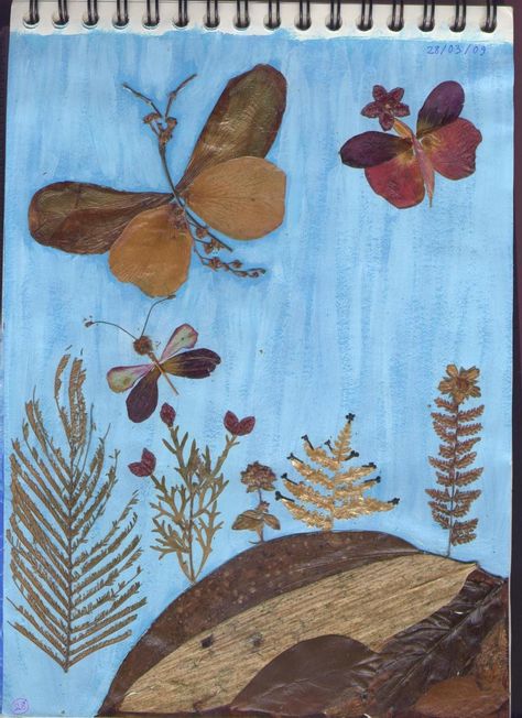 Afterschool Program, Dry Leaf Art, Leaf Collage, Nature Collage, Camp Crafts, Nature Projects, Nature School, Flower Collage, Popular Crafts