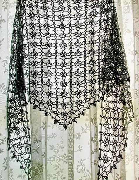 Crochet Lace Shawl For Summer - Pattern Crochet Lace Scarf, Crocheted Shawl, Crochet Lace Shawl, شال كروشيه, Poncho Crochet, Crochet Shawl Pattern Free, Crochet Bolero, Irish Crochet Dress, Crochet Lace Pattern