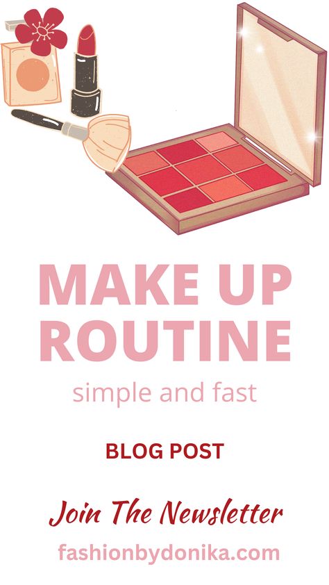 Very simple and super easy makeup routine for the fast mornings and evenings. No need from much time and effort to look great. Read the blog and get your tips now! Simple Make Up Routine, Super Easy Makeup, Easy Makeup Routine, About Makeup, Easy Makeup, Simple Makeup, Makeup Routine, Super Easy, To Look