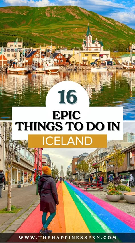 16 Epic Things To Do in Iceland Iceland With Kids, Iceland Honeymoon, Iceland Bucket List, Things To Do In Iceland, Iceland Vacation, Black Sand Beaches, Iceland Adventures, Iceland Travel Tips, Thingvellir National Park