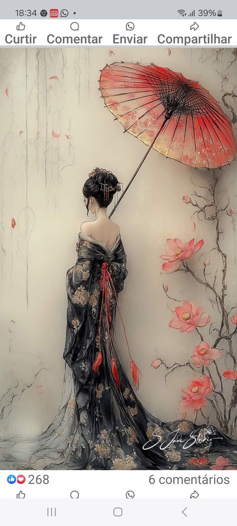 Japanese Wallpaper Iphone, Chinese Art Painting, Geisha Art, Japanese Drawings, Japanese Art Prints, Japanese Geisha, The Lotus, Ethereal Art, Japan Art