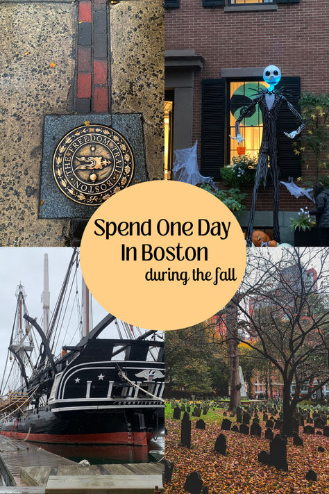 Must visit places and things to do in Boston during your next Boston day trip. Boston day trip during the fall. Boston Day Trip, Boston In October, Boston In The Fall, Boston Weekend, Boston With Kids, Halloween Things To Do, Day Trips From Boston, Visit Boston, Trip To Boston